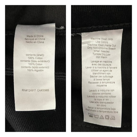 🌺SOLD🌺 NWT WeWoreWhat | Black High Waisted Straight Leg Mom Jeans 27 - Picture 7 of 7